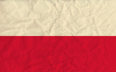Poland paper  flag