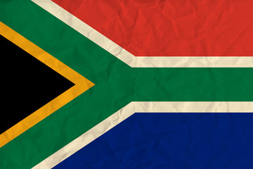 South Africa  paper  flag