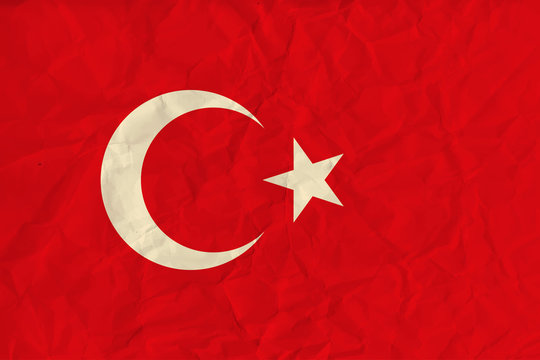 Turkey  paper  flag