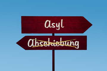 Schild 48 - Asyl