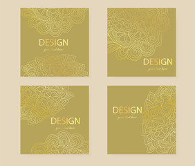 Naklejka premium flyers gold.eps