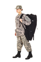 Soldier in the military uniform