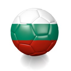 Fototapeta premium Football soccer ball with a national flag texture