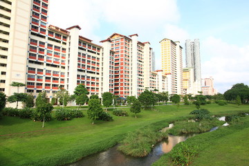 Obraz premium Public Housing in Bishan, Singapore