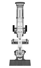 Scientific microscope. medicine