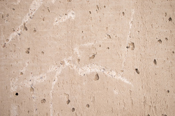 Porous surface texture, cement block texture, background.