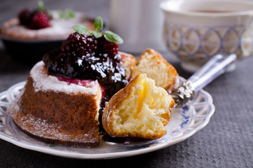 Sweet baked cake