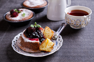 Sweet baked cake