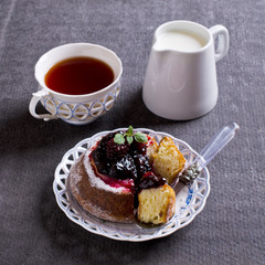 Sweet baked cake