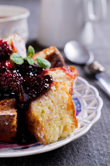 Sweet baked cake