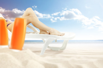 woman and summer time 