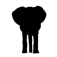 male elephant silhouette