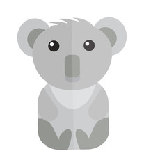 Cartoon mammal australia lazy sloths tropic animal vector.