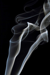 A smoke blurred motion