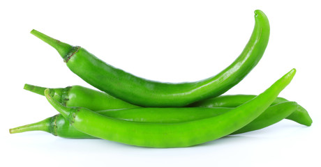 chili peppers isolate on white background