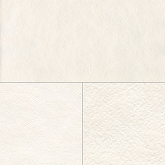 Fototapeta premium Set of watercolor paper texture or background. Highly-textured white watercolor paper.
