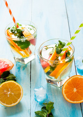 Ice citrus drink