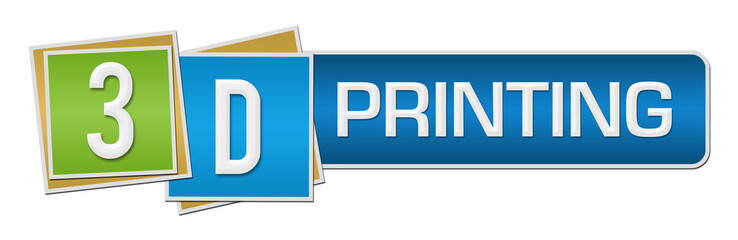 3D Printing Colorful Squares Bar 