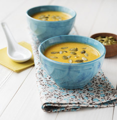 Pumpkin cream-soup