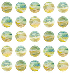 Seamless pattern of dots on a white background. 