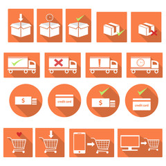 Shopping Icons label set