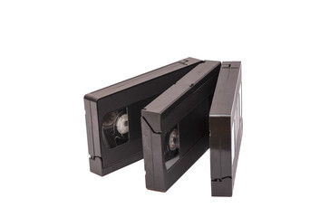 Obraz premium Old vhs video cassettes