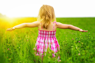 Girl and field