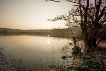 Sonnenaufgang am Ulmener Weiher 
