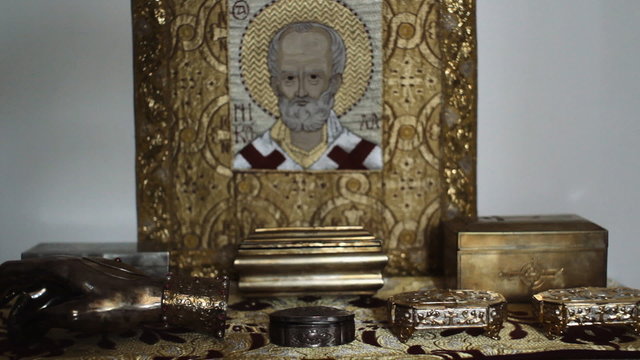 the Relics of St. Nicholas in the Monastery