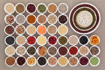 Fotobehang Assortiment Dried Health Food Sampler  © marilyn barbone