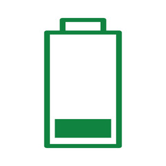 battery green 25 percent