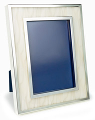Silver metal frame