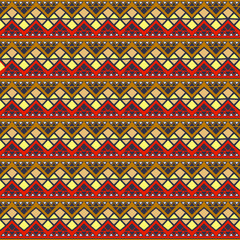 Materiał do szycia Seamless geometrical ethnic pattern