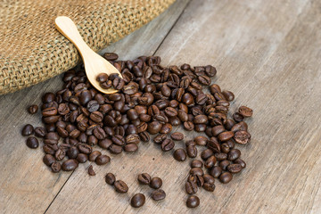 the best of coffee bean on wood