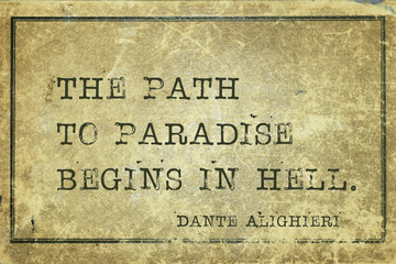 path to paradise Dante
