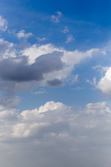 beautiful clouds on a blue sky