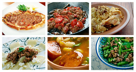 set oriental Turkish  cuisine