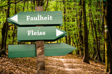 Schild 98 - Fleiss