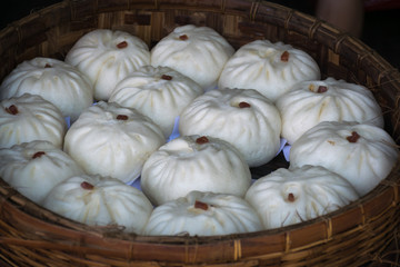 Big steamed pork buns, chinese dim sum