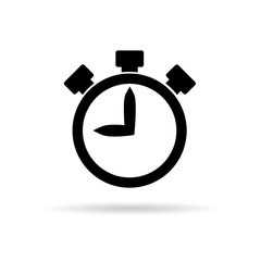  stopwatch illustration in black