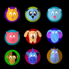 Cartoon Animal icons