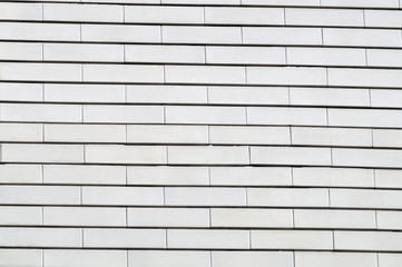 white brick facade