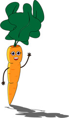 Friendly Carrot Mascot