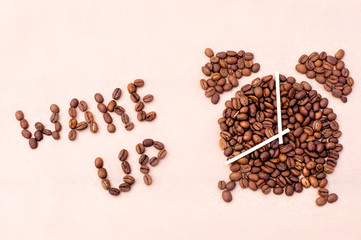 Wake up! Alarm clock made od coffee beans