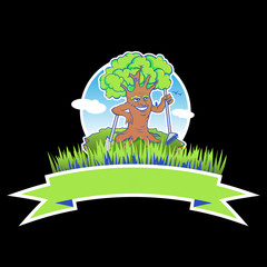 cartoon tree