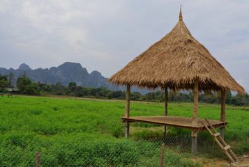 Fototapeta na wymiar vang vieng in laos