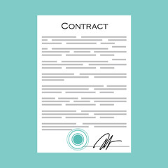 Business contract icon