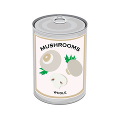 Mushrooms canned food