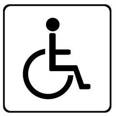 Disabled handicap sign