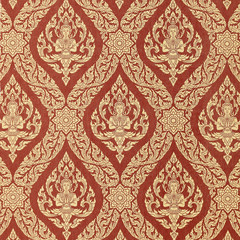 The art on a wall in temple of Thailand